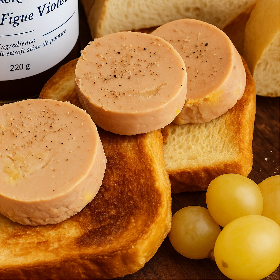 Foie gras maison d’ÔFAURIA sur toasts