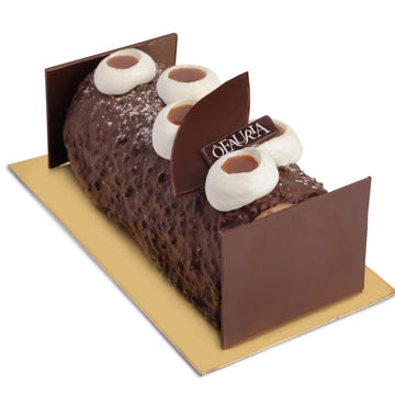 Bûche Chocolat Caramel (8 personnes) - Ôfauria