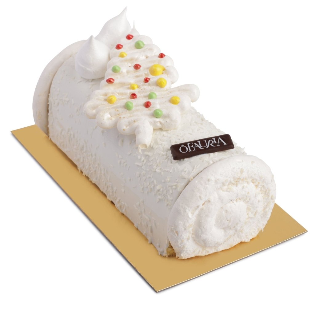 Bûche Coco Ananas & Basilic (8 personnes) - Ôfauria