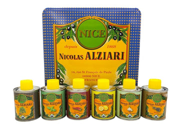 Coffret cadeau de 6 huiles aromatisées Alziari - Ôfauria