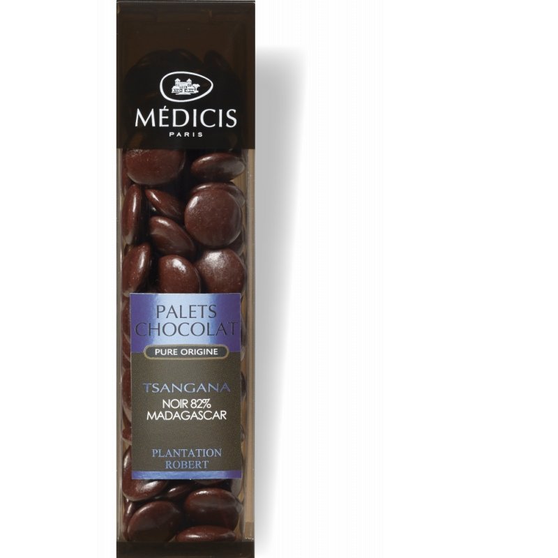 Etui Palets Chocolat noir 82% - Ôfauria